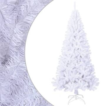 Stunning 240 cm White Artificial Christmas Tree with Thick Branches