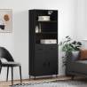  Highboard Black 69.5x34x180 cm Engineered Wood Colour black Quantity in Package 1 Model 2 doors 2 drawers 