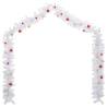 Christmas Garland Decorated with Baubles - 5m White