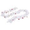 Christmas Garland Decorated with Baubles - 5m White