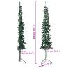 Slim Artificial Half Christmas Tree - Green 180 cm | HipoMarket