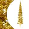  Slim Artificial Half Christmas Tree with Stand Gold 240 cm Colour gold Size 240 cm Quantity in Package 1 Number of Branch Tips 