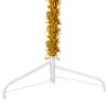 Slim Artificial Half Christmas Tree - Gold 240 cm | HipoMarket