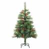 Artificial Hinged Christmas Tree with Cones & Berries - 120 cm