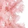 Slim Artificial Pink Half Christmas Tree - 210 cm | HipoMarket