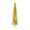  Slim Artificial Half Christmas Tree with Stand Gold 180 cm Colour gold Size 180 cm Quantity in Package 1 Number of Branch Tips 