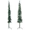 Slim Artificial Half Christmas Tree 240 cm - Hipomarket UK