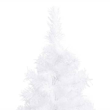 180 cm Corner Artificial Christmas Tree - White PVC