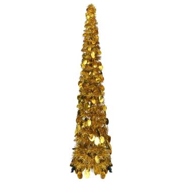 Pop-up Gold Artificial Christmas Tree 120 cm - HipoMarket