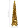 Pop-up Gold Artificial Christmas Tree 120 cm - HipoMarket