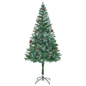 180 cm Artificial Christmas Tree with Pinecones | HipoMarket UK