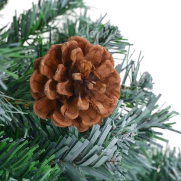 180 cm Artificial Christmas Tree with Pinecones | HipoMarket UK