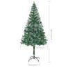 180 cm Artificial Christmas Tree with Pinecones | HipoMarket UK