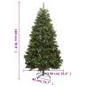 180 cm Artificial Hinged Christmas Tree - Green | HipoMarket