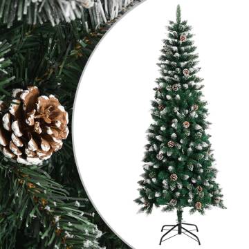 210 cm Artificial Christmas Tree with Stand - Green PVC