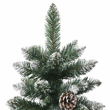 210 cm Artificial Christmas Tree with Stand - Green PVC