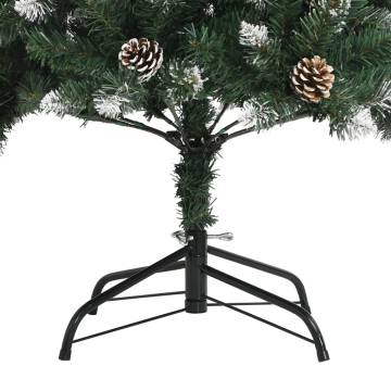 210 cm Artificial Christmas Tree with Stand - Green PVC