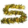 Artificial Christmas Trees Set with Wreath, Garland & LEDs