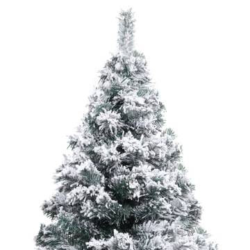 Flocked Snow Green Artificial Christmas Tree 150 cm - Hipomarket