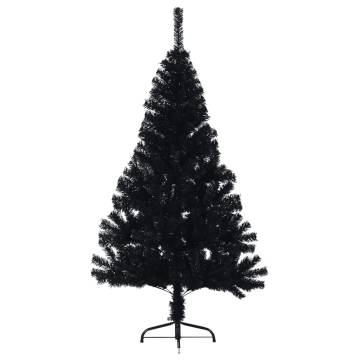 Artificial Half Christmas Tree Black 150 cm | HipoMarket UK