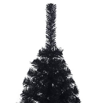 Artificial Half Christmas Tree Black 150 cm | HipoMarket UK