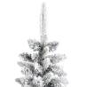 Artificial Slim Christmas Tree 240 cm with Flocked Snow