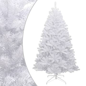 Artificial Hinged Christmas Tree with Flocked Snow - 240 cm