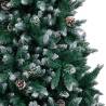 210cm Artificial Christmas Tree with Pine Cones & Snow Decor