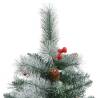 Artificial Hinged Christmas Tree with Cones & Berries - 210 cm