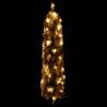Pre-lit Artificial Christmas Tree with Flocked Snow - 60 cm