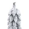 Pre-lit Artificial Christmas Tree with Flocked Snow - 60 cm