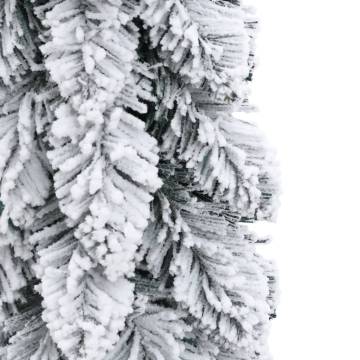 Pre-lit Artificial Christmas Tree with Flocked Snow - 60 cm