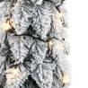 Pre-lit Artificial Christmas Tree with Flocked Snow - 60 cm