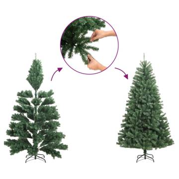 Pre-lit Artificial Christmas Tree with Flocked Snow - 60 cm