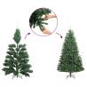 Pre-lit Artificial Christmas Tree with Flocked Snow - 60 cm