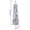 Pre-lit Artificial Christmas Tree with Flocked Snow - 60 cm