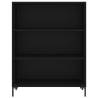 Stylish Highboard Black 69.5x32.5x180 cm | Hipomarket