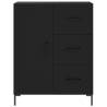 Stylish Highboard Black 69.5x34x180 cm - Engineered Wood