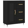 Stylish Highboard Black - 69.5x34x180 cm Engineered Wood