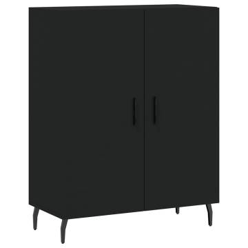 Stylish Highboard Black 69.5x34x180 cm | Durable Engineered Wood