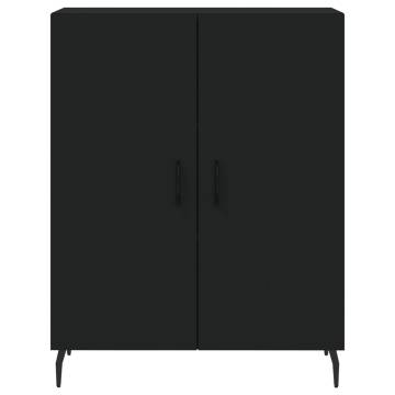 Stylish Highboard Black 69.5x34x180 cm | Durable Engineered Wood