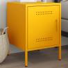  Bedside Cabinet Mustard Yellow 36x39x50.5 cm Steel Colour yellow Quantity in Package 1 