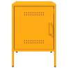 Mustard Yellow Bedside Cabinet - Industrial Steel Design