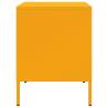 Mustard Yellow Bedside Cabinet - Industrial Steel Design