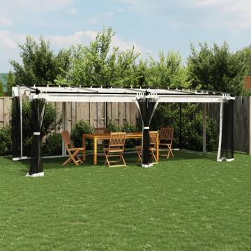 Gazebo with Mesh Walls Cream 6x3m - Durable & Stylish