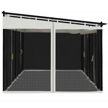 Gazebo with Mesh Walls Cream 6x3m - Durable & Stylish