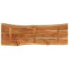 Rectangular Solid Wood Acacia Table Top - Live Edge 120x40cm