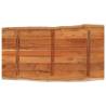 Solid Wood Acacia Live Edge Table Top - 100x60x3.8 cm