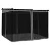 Gazebo with Mesh Walls Anthracite 3x3m Steel - Hipomarket