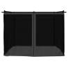 Gazebo with Mesh Walls Anthracite 3x3m Steel - Hipomarket